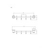 Andex  Wieszak 4-hakowy Classic 006NG czarny